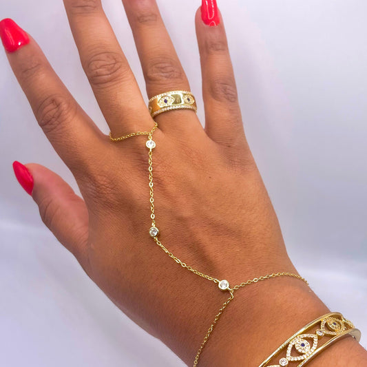 Yemaya Goddess hand chain